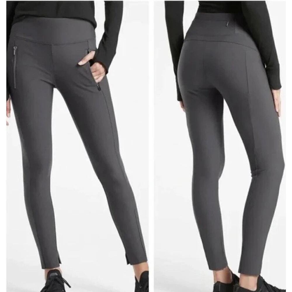 Athleta Stellar Tight Travel Commute Dark Gray Womens Size S